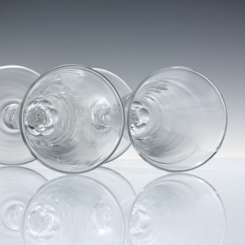PAIR 18TH CENTURY FACET CUT ALE GLASS C1780 - ADDITIONAL PHOTO 2