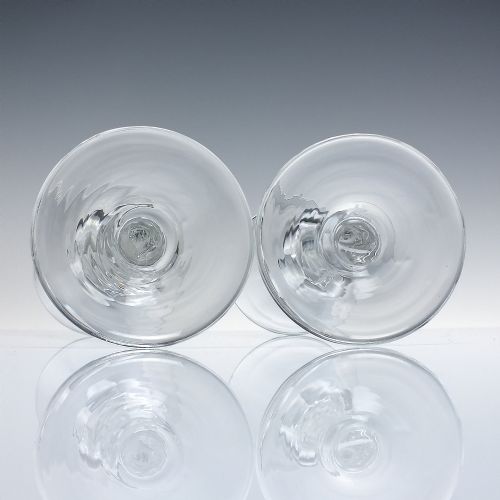 PAIR 18TH CENTURY FACET CUT ALE GLASS C1780 - ADDITIONAL PHOTO 3