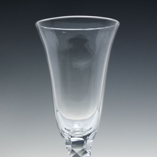 18TH CENTURY FACET CUT ALE GLASS C1780 - ADDITIONAL PHOTO 3
