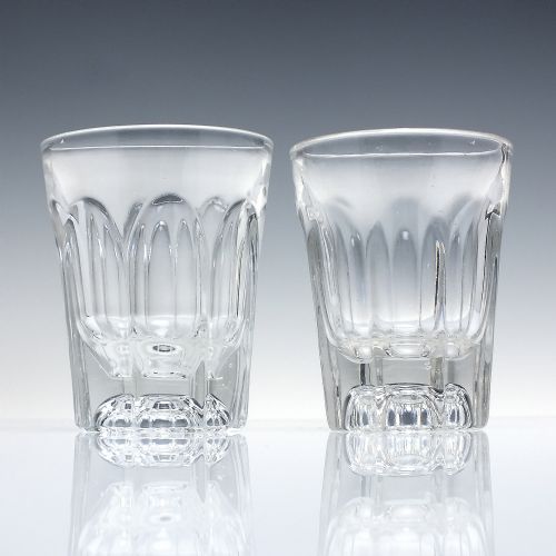 PAIR 19TH CENTURY WHISKY GLASS TUMBLERS C1870 - ADDITIONAL PHOTO 3