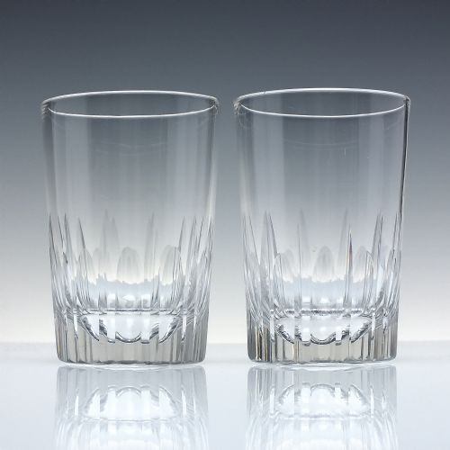 pair victorian glass whisky tumblers c18801900 - CATEGORY: ANTIQUE GLASS - DATED VICTORIAN