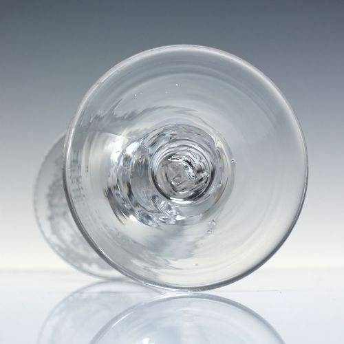18TH CENTURY FRIENDSHIP ENGRAVED LIGHT BALUSTER WINE GLASS C1750 - ADDITIONAL PHOTO 8