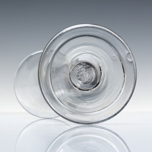 GEORGIAN MULTI SPIRAL AIR TWIST WINE GLASS C1745 WITH FOLDED FOOT - ADDITIONAL PHOTO 4