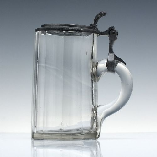 antique victorian half pint glass tankard c1880 - CATEGORY: ANTIQUE GLASS - DATED VICTORIAN