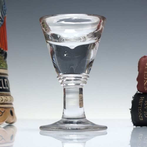 victorian penny lick glass c1880 - CATEGORY: ANTIQUE GLASS - DATED VICTORIAN