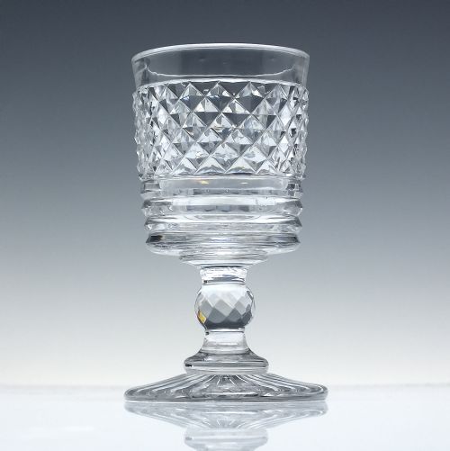 PAIR GEORGIAN ANGLO IRISH WINE GLASSES C1820 - ADDITIONAL PHOTO 1