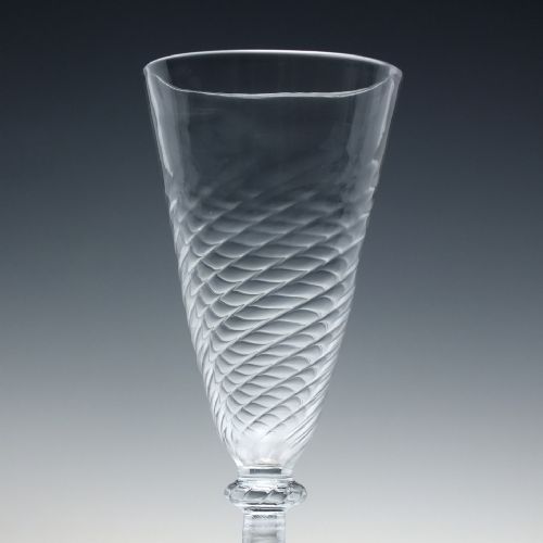 18TH CENTURY HALF WRYTHEN ALE GLASS C1780 - ADDITIONAL PHOTO 1