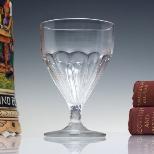 18th century petal moulded glass rummer c1780 - CATEGORY: ANTIQUE GLASS - DATED GEORGIAN