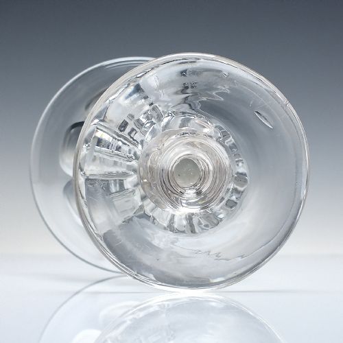 PAIR OF LARGE GEORGIAN GLASS RUMMERS C1820 - ADDITIONAL PHOTO 3