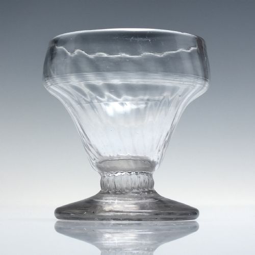 rare georgian rib moulded monteith or bonnet glass c1780 - CATEGORY: ANTIQUE GLASS - DATED GEORGIAN