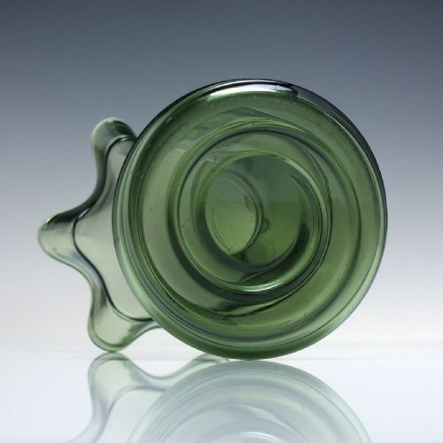 SET OF THREE EDWARDIAN STUART SONS GREEN TRAILED VASES C1910 - ADDITIONAL PHOTO 8