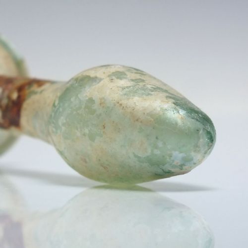 ROMAN GLASS UNGUENTARIUM 2ND TO 3RD CENTURY CE - ADDITIONAL PHOTO 3