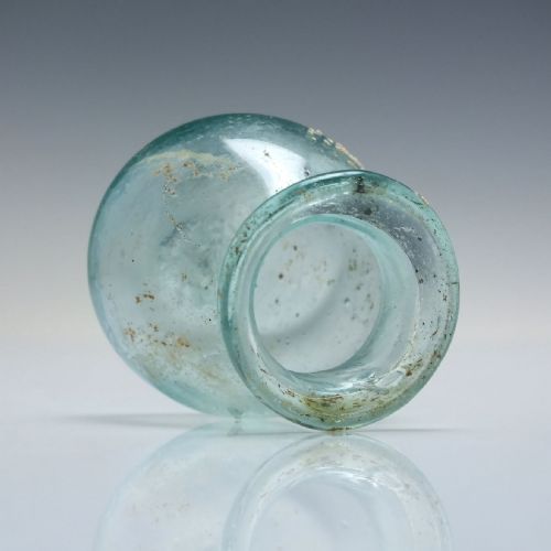 ROMAN GLASS JAR 2ND TO 3RD CENTURY CE - ADDITIONAL PHOTO 1