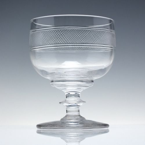 19TH CENTURY ANGLO IRISH GLASS RUMMER C1830 - ADDITIONAL PHOTO 1