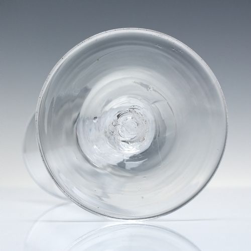 18TH CENTURY MIXED TWIST CHAMPAGNE OR WINE FLUTE GLASS C1760 - ADDITIONAL PHOTO 4
