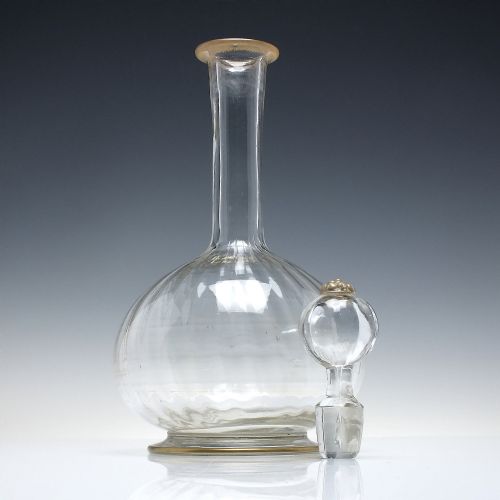 FRENCH DAUM NANCY ART NOUVEAU GLASS C1900 SIX CORDIAL SIX DRAM DECANTER - ADDITIONAL PHOTO 3
