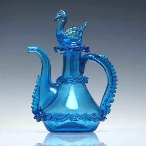 ANTIQUE ITALIAN GLASS OIL PORRON C1900 - ADDITIONAL PHOTO 1