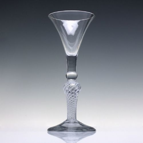 GEORGIAN 18TH CENTURY COMPOSITE WINE GLASS C1750 - ADDITIONAL PHOTO 1