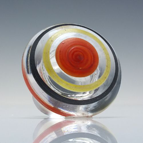 ART DECO VINTAGE ENAMELLED SPIRIT OR COCKTAIL GLASS DECANTER C1930 - ADDITIONAL PHOTO 3