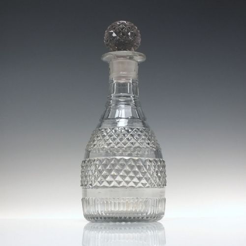 GEORGIAN REGENCY CUT GLASS DECANTER C1815 - ADDITIONAL PHOTO 1
