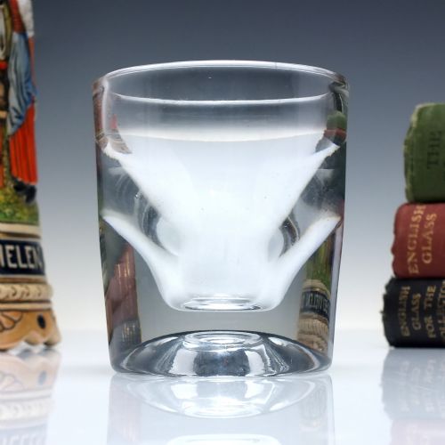 19TH CENTURY DECEPTIVE WHISKY GLASS TUMBLER C1840 - ADDITIONAL PHOTO 1