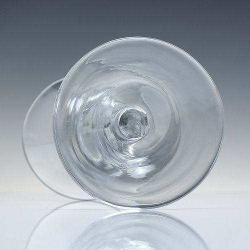 GEORGIAN BALUSTER WINE GLASS C1735 - ADDITIONAL PHOTO 5