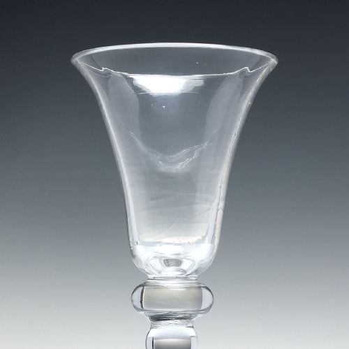 18TH CENTURY BALUSTROID WINE GLASS C1740 - ADDITIONAL PHOTO 3