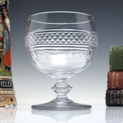 19th century anglo irish glass rummer c1830 - CATEGORY: ANTIQUE GLASS - DATED GEORGIAN