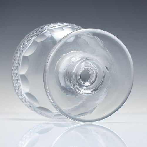 19TH CENTURY ANGLO IRISH GLASS RUMMER C1830 - ADDITIONAL PHOTO 3