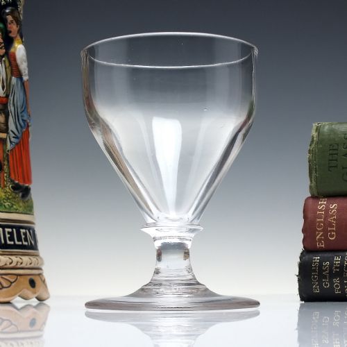 19th century pan top glass rummer c1830 - CATEGORY: ANTIQUE GLASS - DATED VICTORIAN