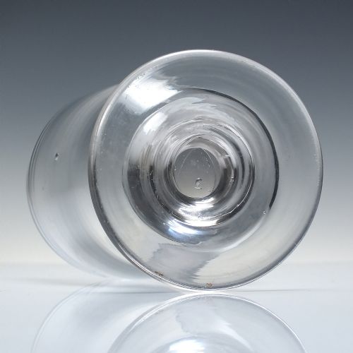 VICTORIAN ENGRAVED 'BELLE VUE' GLASS RUMMER C1860 - ADDITIONAL PHOTO 4