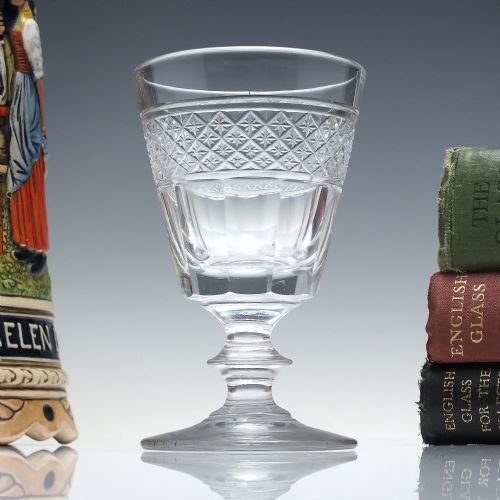 georgian wine glass c1810 - CATEGORY: ANTIQUE GLASS - DATED GEORGIAN