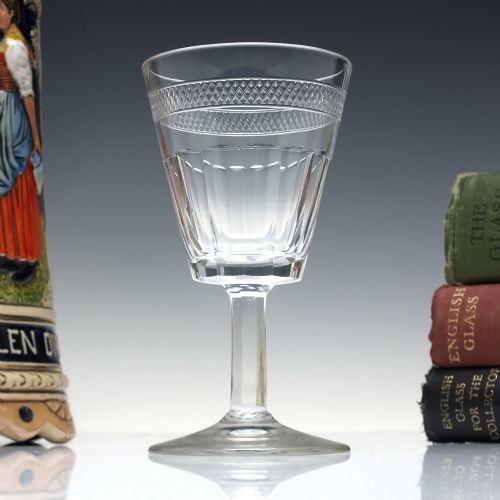 18th century anglo irish wine glass c1790 - CATEGORY: ANTIQUE GLASS - DATED GEORGIAN