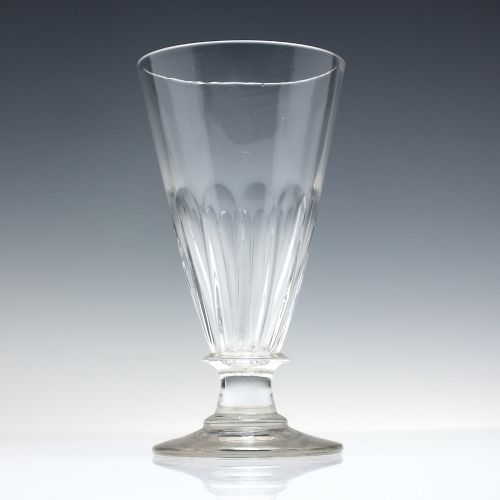 GEORGIAN PETAL MOULDED ALE GLASS C1820 - ADDITIONAL PHOTO 1