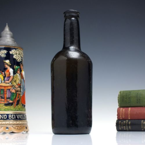 18th century cylinder glass wine bottle c1780 - CATEGORY: ANTIQUE GLASS - DATED GEORGIAN
