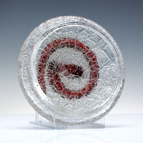 19TH CENTURY OVERSHOT GLASS SNAKE LIDDED BOWL C1880 - ADDITIONAL PHOTO 5