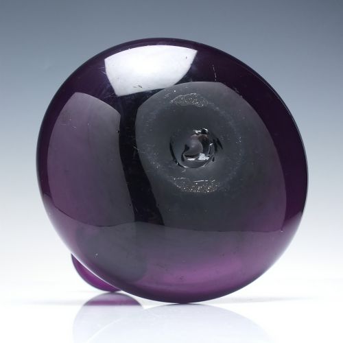 19TH CENTURY PERSONAL AMETHYST MELL GLASS DECANTER C1840 - ADDITIONAL PHOTO 3