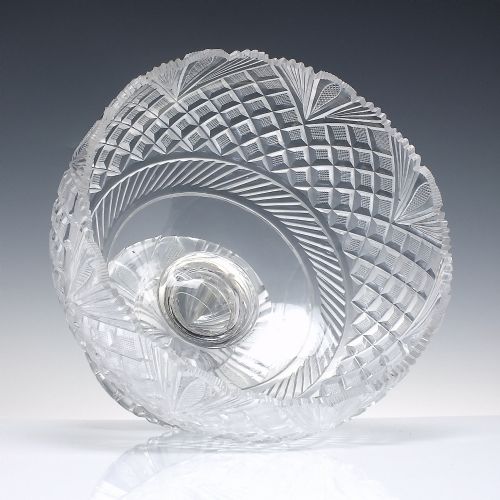 GEORGIAN ANGLO IRISH CUT GLASS BOWL C1820 - ADDITIONAL PHOTO 1