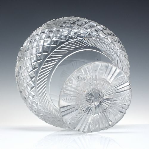 GEORGIAN ANGLO IRISH CUT GLASS BOWL C1820 - ADDITIONAL PHOTO 2