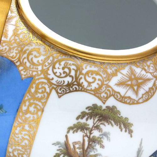 SPECTACULAR LARGE DRESDEN PORCELAIN LIDDED URN BY HELENA WOLFSON C1870 - ADDITIONAL PHOTO 11