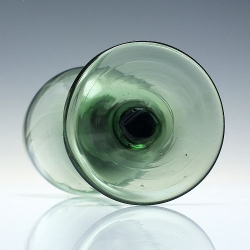 ENGLISH 18TH CENTURY EXPORT WINE GLASS C1750 - ADDITIONAL PHOTO 4