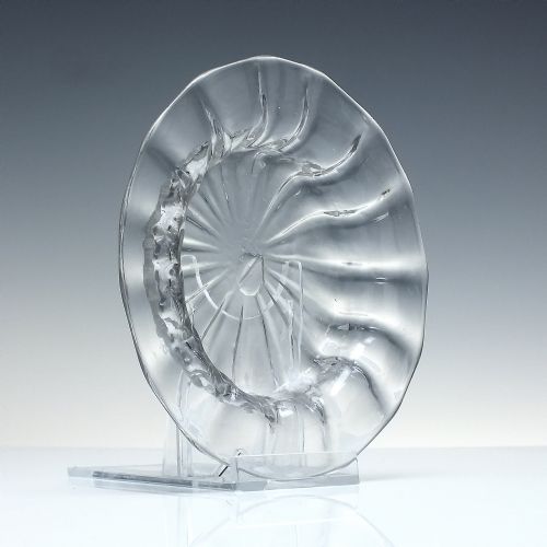 RARE GEORGIAN GLASS SWEETMEAT OR ICE PLATE C1720 - ADDITIONAL PHOTO 1