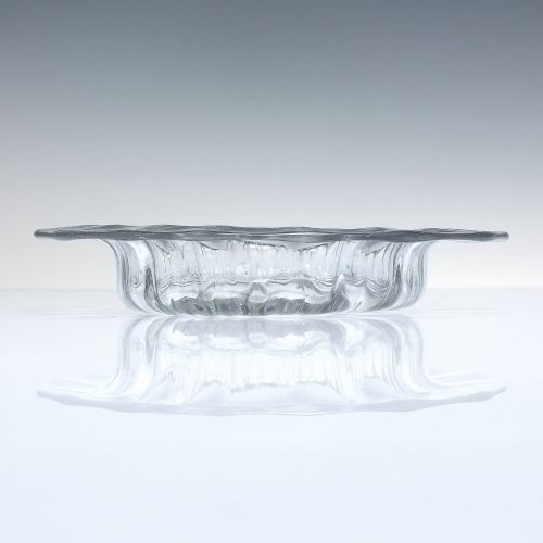 RARE GEORGIAN GLASS SWEETMEAT OR ICE PLATE C1720 - ADDITIONAL PHOTO 2