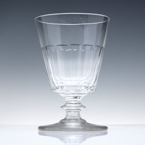 GEORGIAN FLUTE CUT BUCKET BOWL GLASS RUMMER C1830 - ADDITIONAL PHOTO 1
