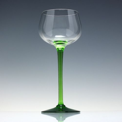 SIX ART NOUVEAU WINE OR HOCK GLASSES C1910 - ADDITIONAL PHOTO 2