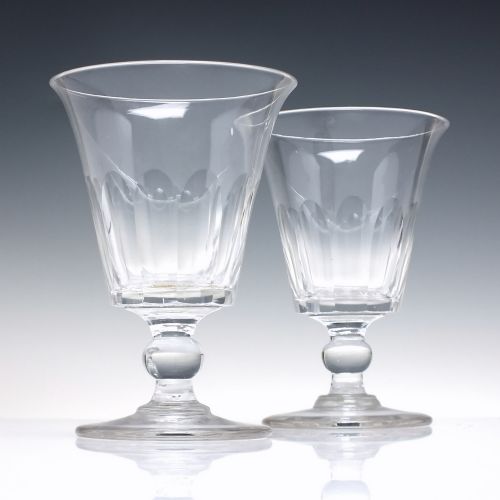 pair of large georgian glass rummers c1820 - CATEGORY: ANTIQUE GLASS - DATED GEORGIAN