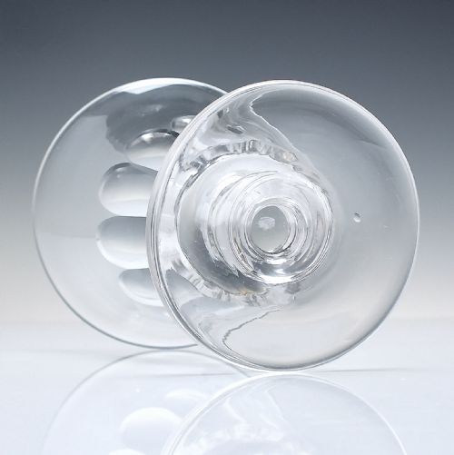 PAIR OF LARGE GEORGIAN GLASS RUMMERS C1820 - ADDITIONAL PHOTO 4