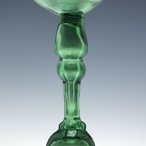 ANTIQUE ENGLISH 18TH CENTURY GEORGIAN EXPORT WINE GLASS C1750 - ADDITIONAL PHOTO 2