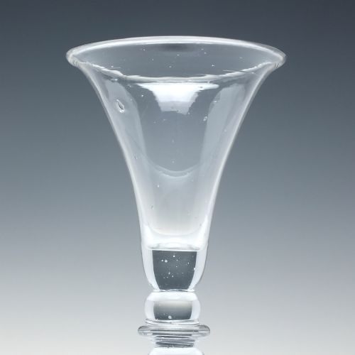 18TH CENTURY ANTIQUE GEORGIAN BALUSTROID WINE GLASS C1740 - ADDITIONAL PHOTO 2