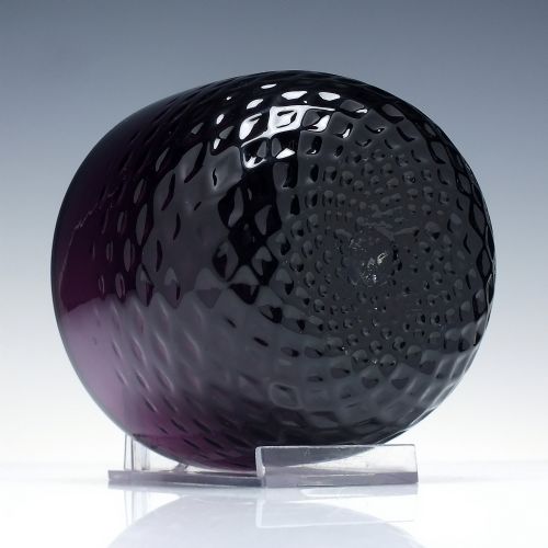 RARE 19TH CENTURY AMETHYST GLASS FINGER BOWL C1830 - ADDITIONAL PHOTO 1